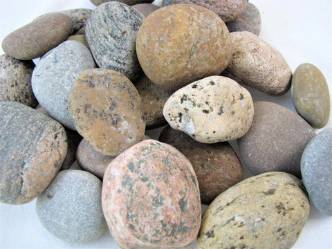 River Rock - Natural Beach Stones - Weathered Round Rocks