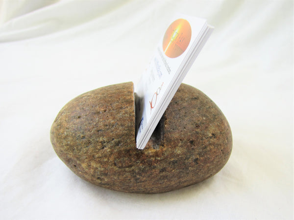Rock Business Card Holder