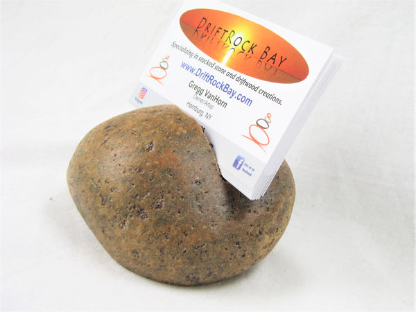 Rock Business Card Holder
