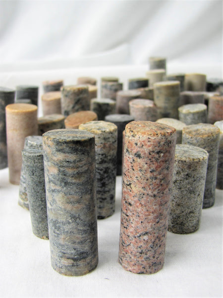 Rock Cores, River Rock Stone Cylinders, 1/2" Diameter