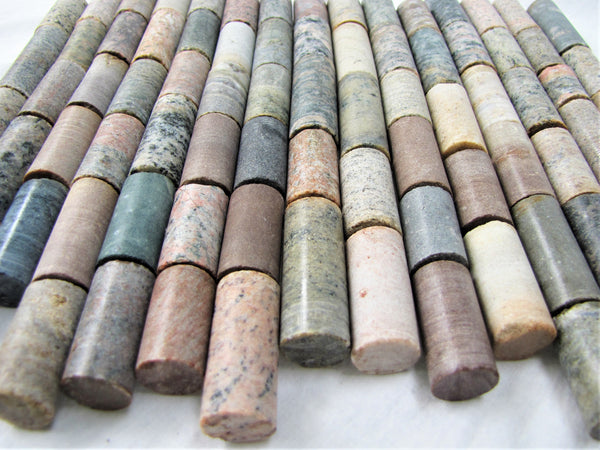 Rock Cores, River Rock Stone Cylinders, 1/2" Diameter