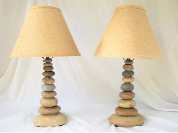 Rock Lamp (Large - 24" Tall), Stacked Stone Lamp