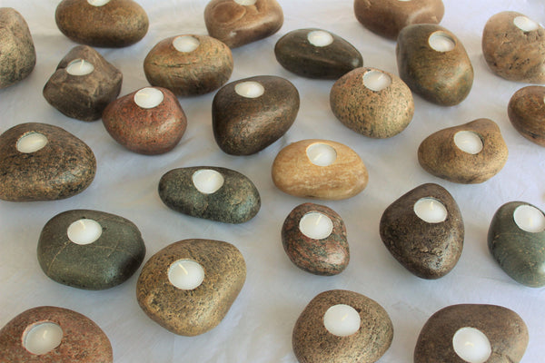 Rock Candle Tea Light (Single)