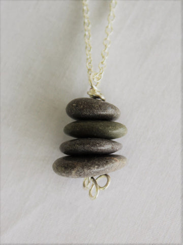 Stone Necklace, Sea Stone Necklace
